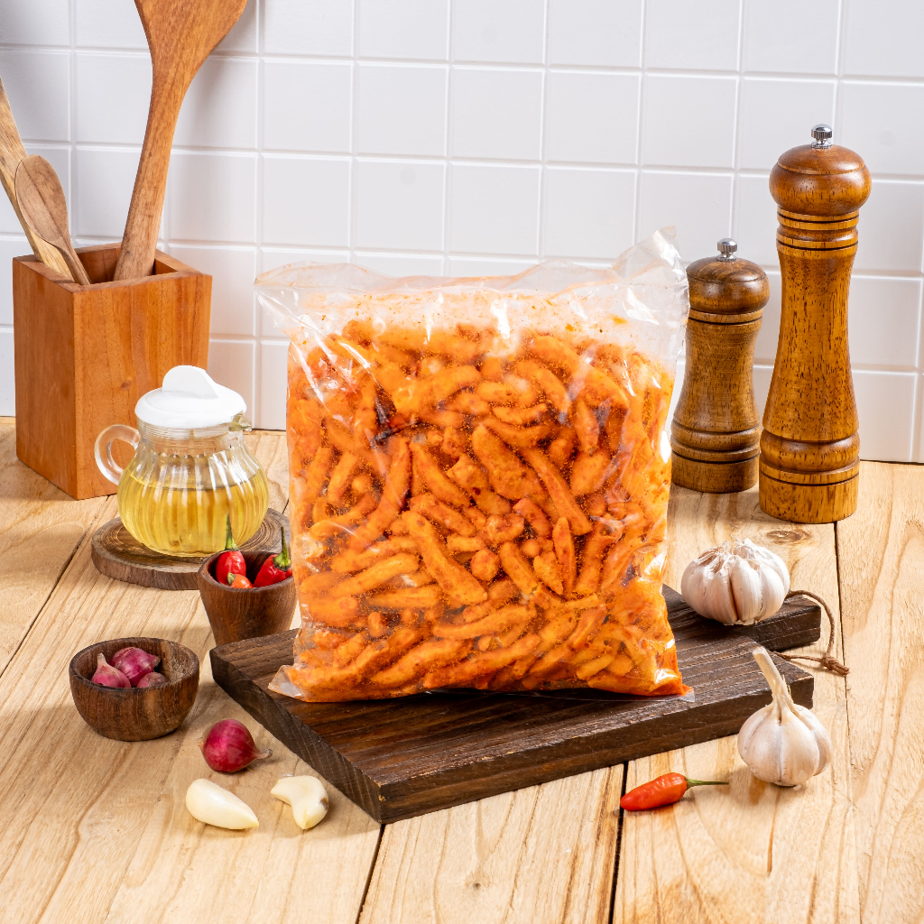 

BASRENG PEDAS DAUN JERUK KRIUK / Basreng pedas daun jeruk renyah