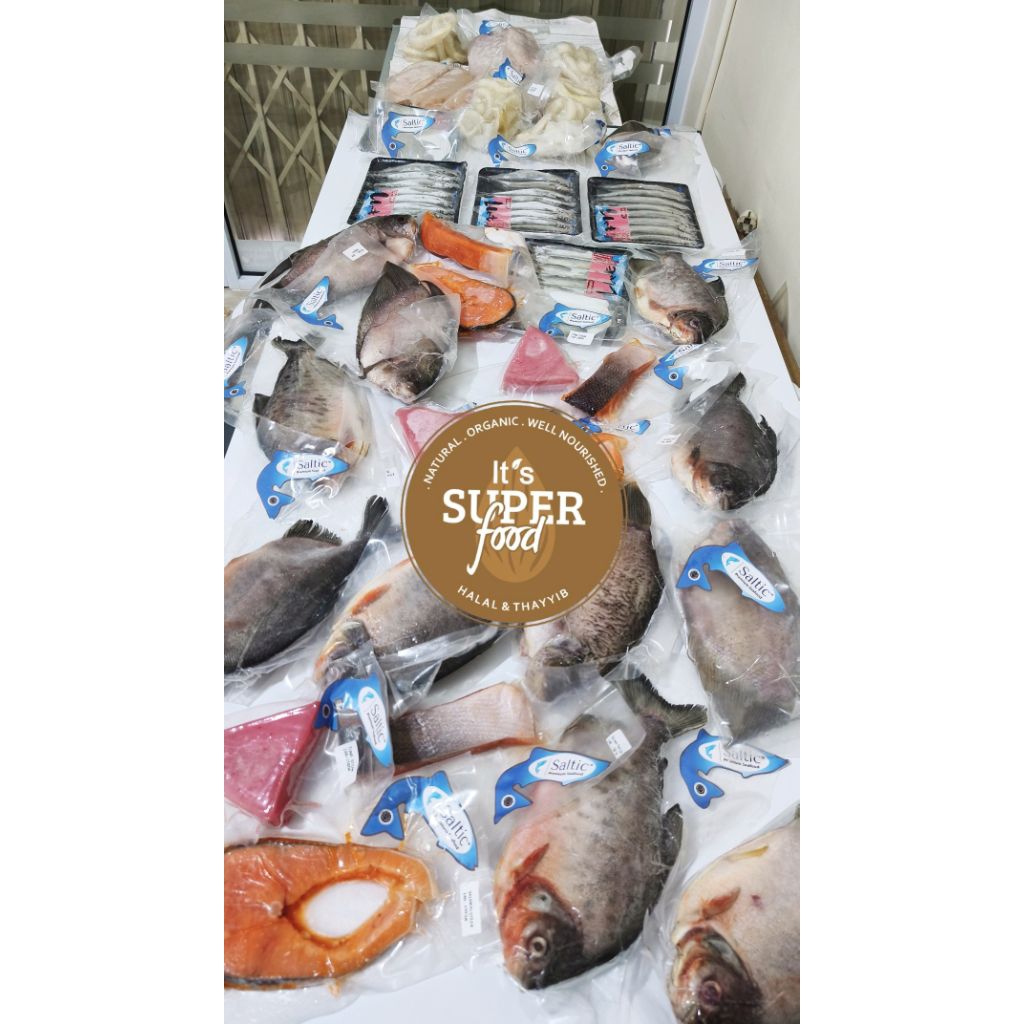 

Seafood Premium Halal MUI | Tersertifikasi | Ada uji Lab | Salmon Steak | Salmon Portion | Tuna Steak | Cumi Ring Jumbo | Shisamo | Gurame | Bawal Kolam Air Deras | Fillet Dori | Aneka Seafood