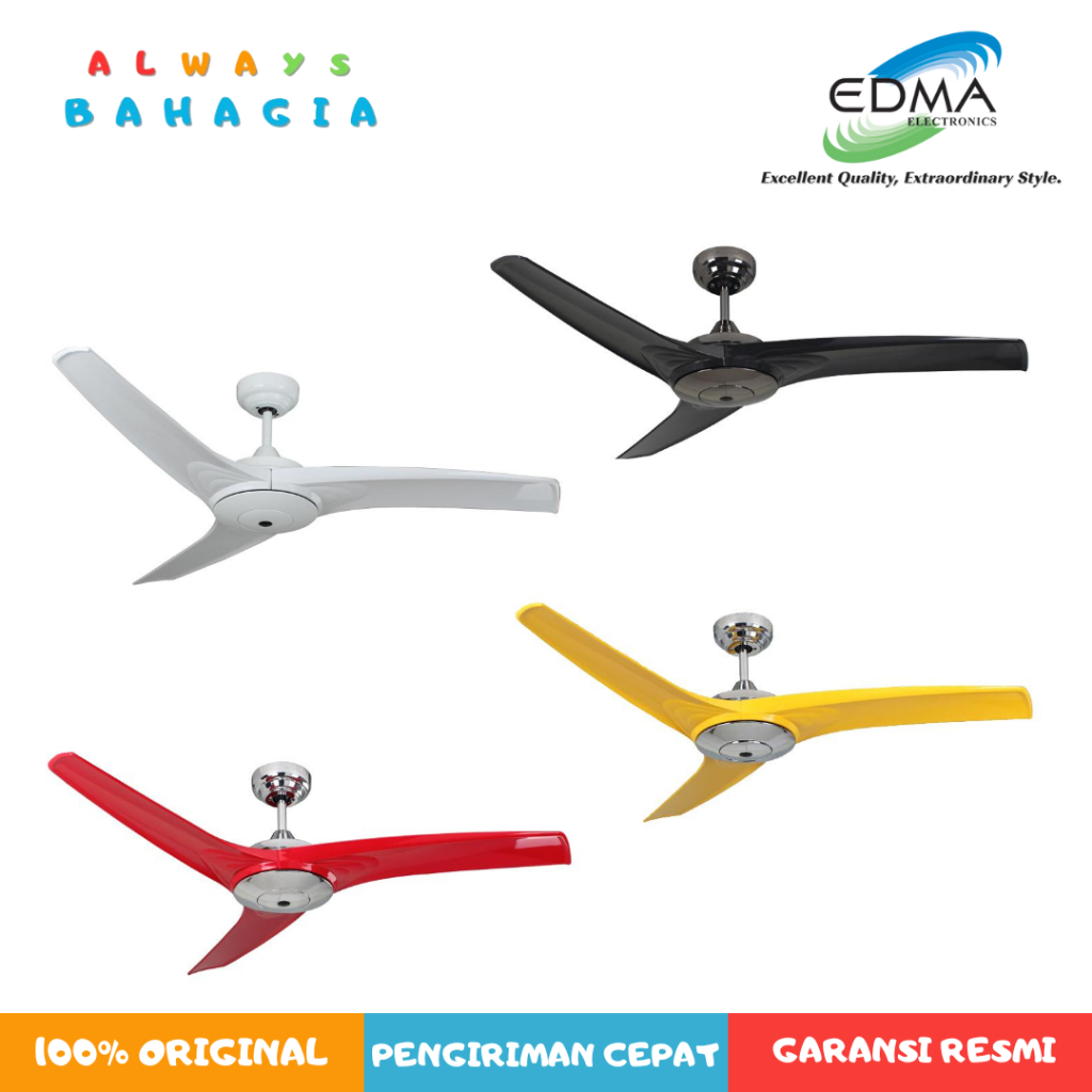 MT. EDMA ARIUS 52" Kipas Angin Dekorasi Gantung Dengan Remote