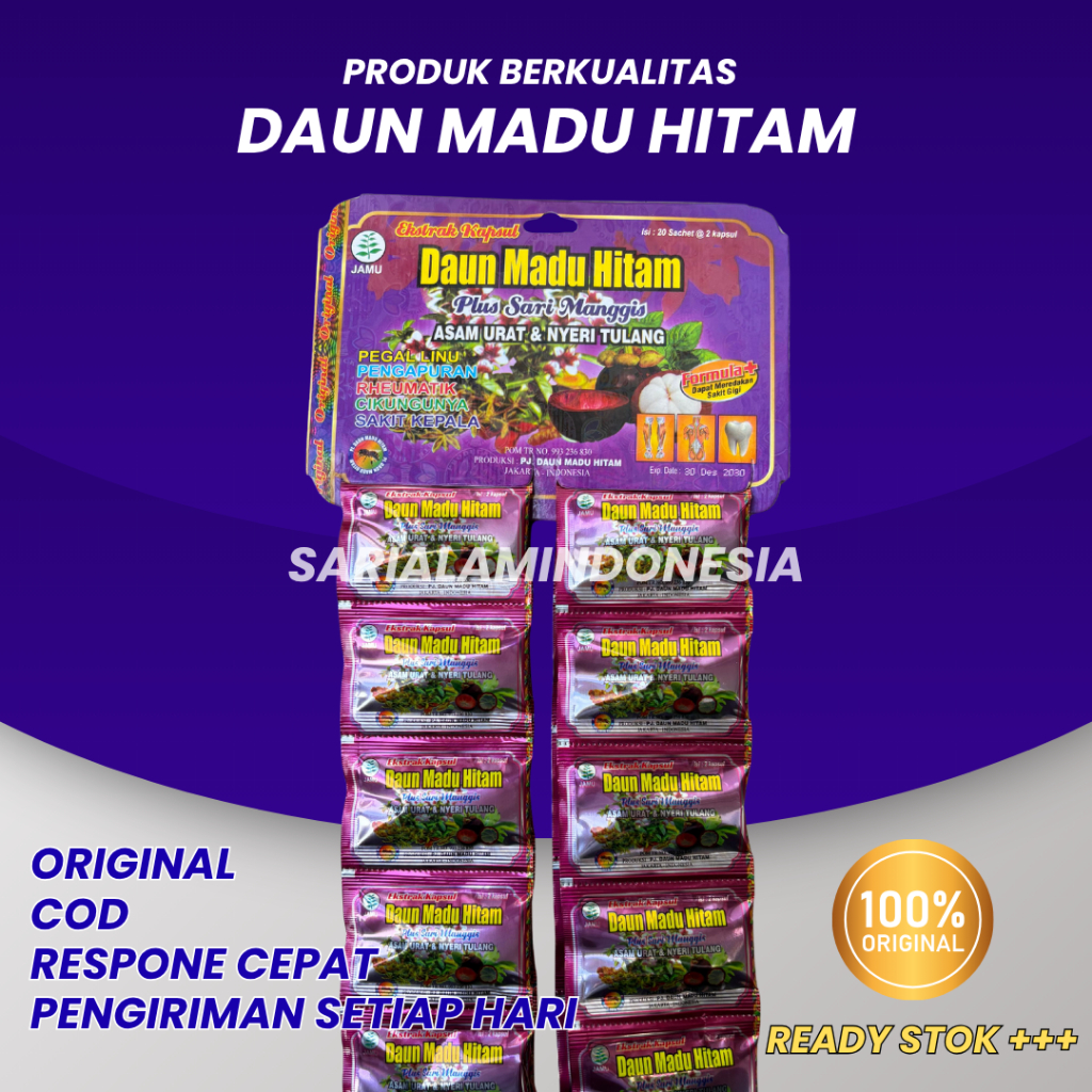 

DAUN MADU HITAM KAPSUL ORIGINAL 100%