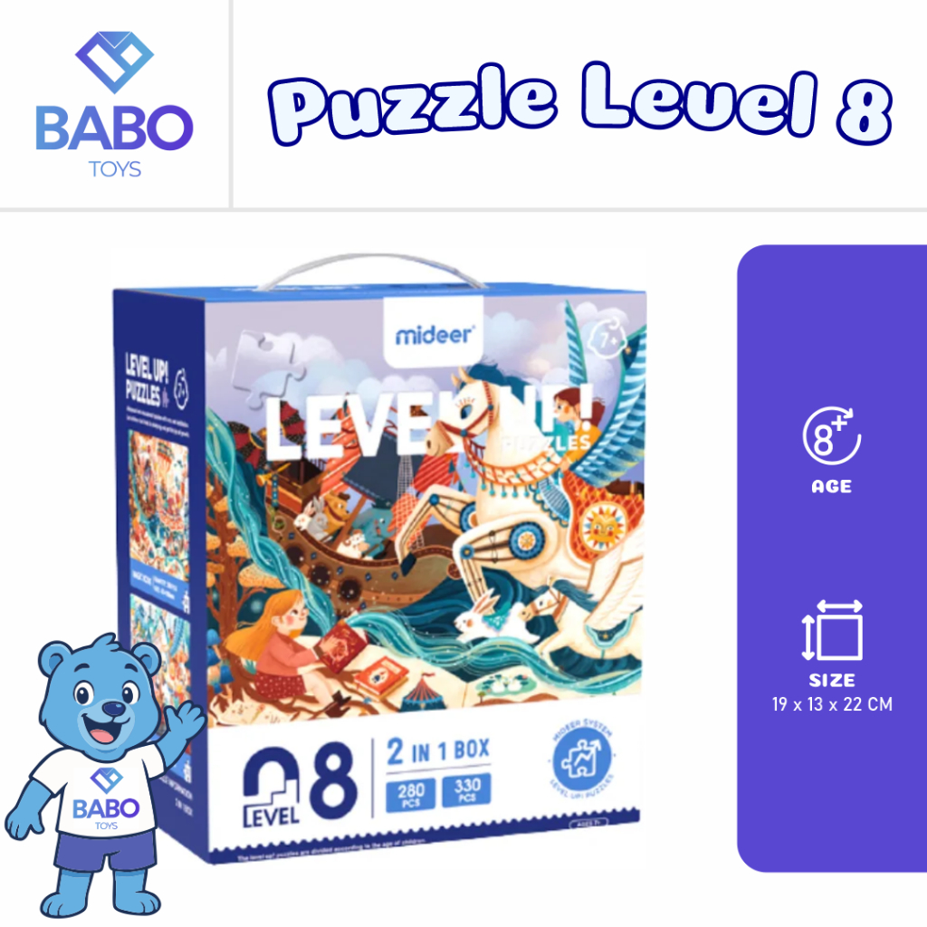 Mideer Puzzle Level 8 - Magic Book and Fairy Tale Mainan Edukasi Anak 7+