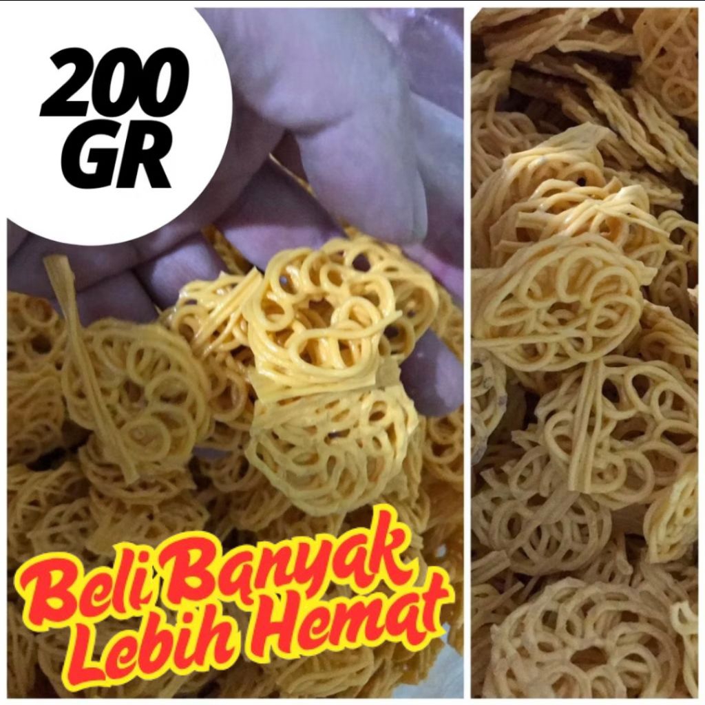 

KERUPUK SEBLAK MENTAH / KRUPUK KERING / ANEKA KERUPUK / ANEKA KERIPIK BAWANG 200 GR MAWAR KUNING