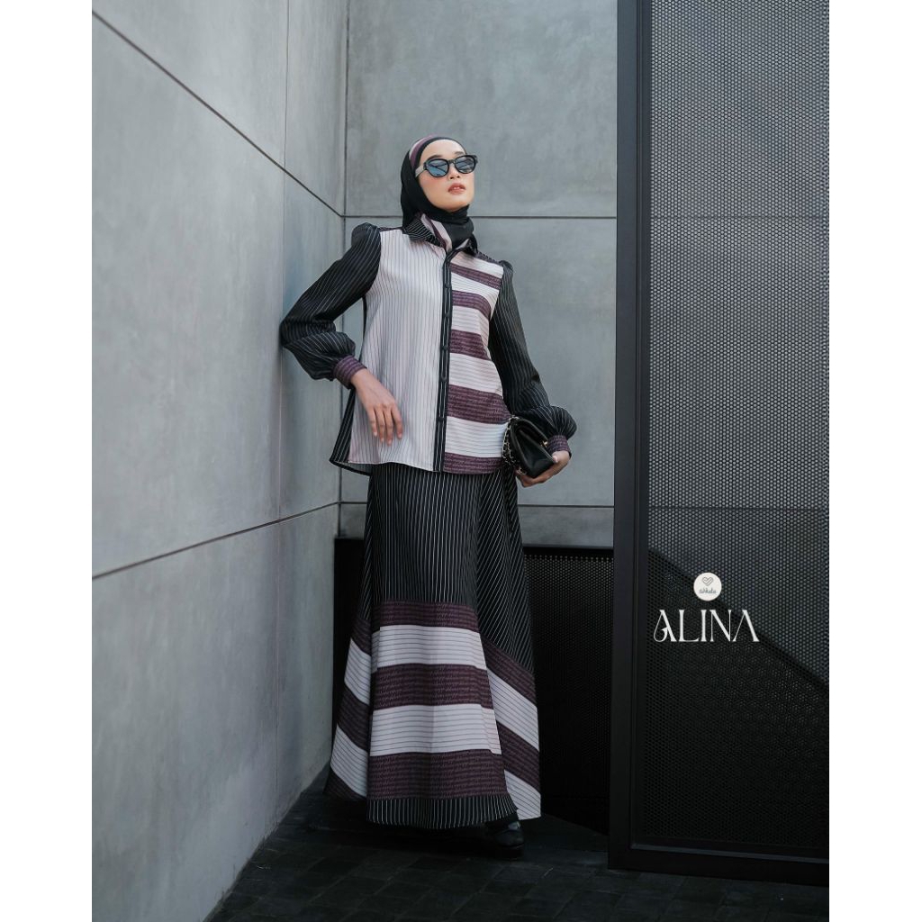 Premium Alina series by Shkata kerudung one set