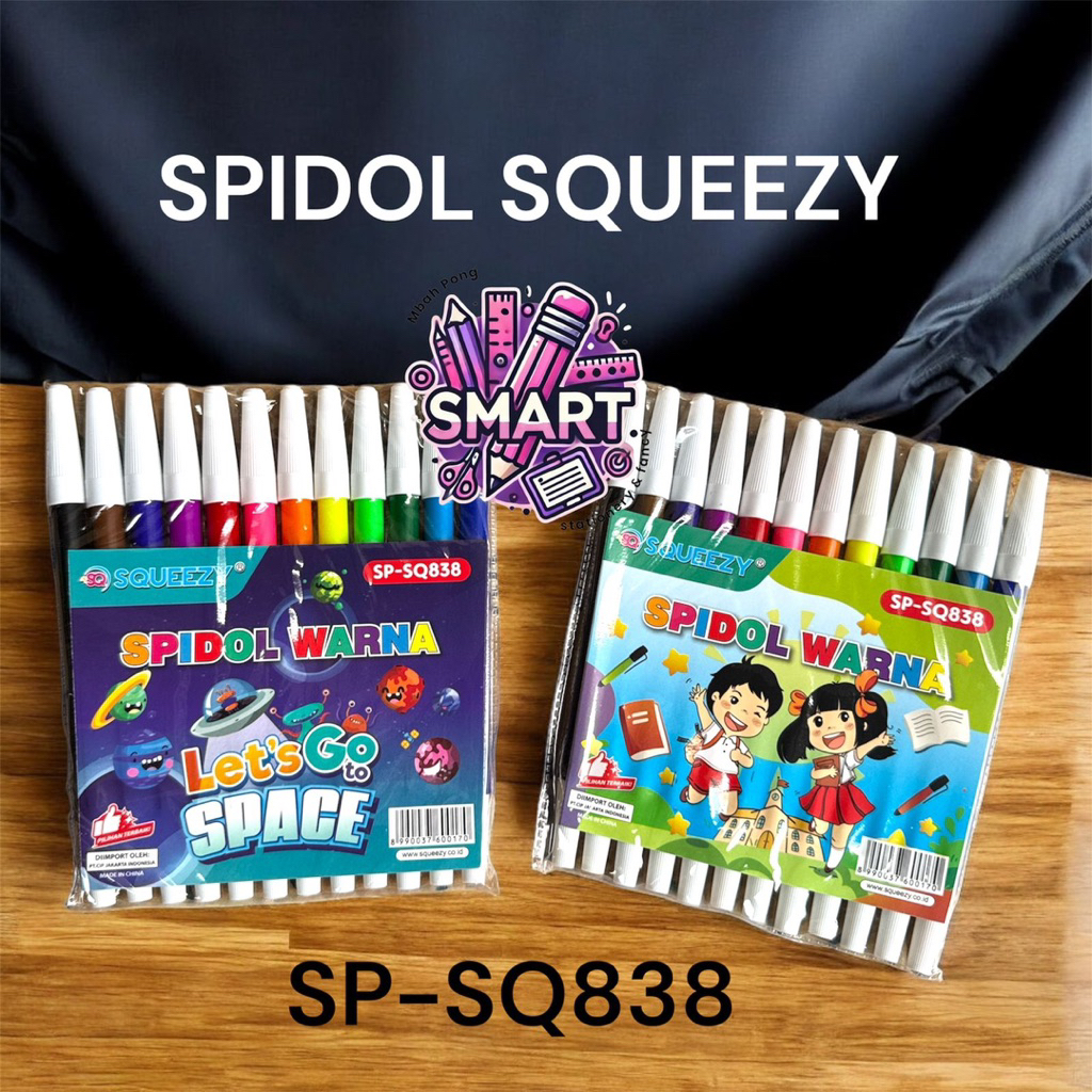 

SPIDOL SQUEEZY SP-SQ838 12 WARNA