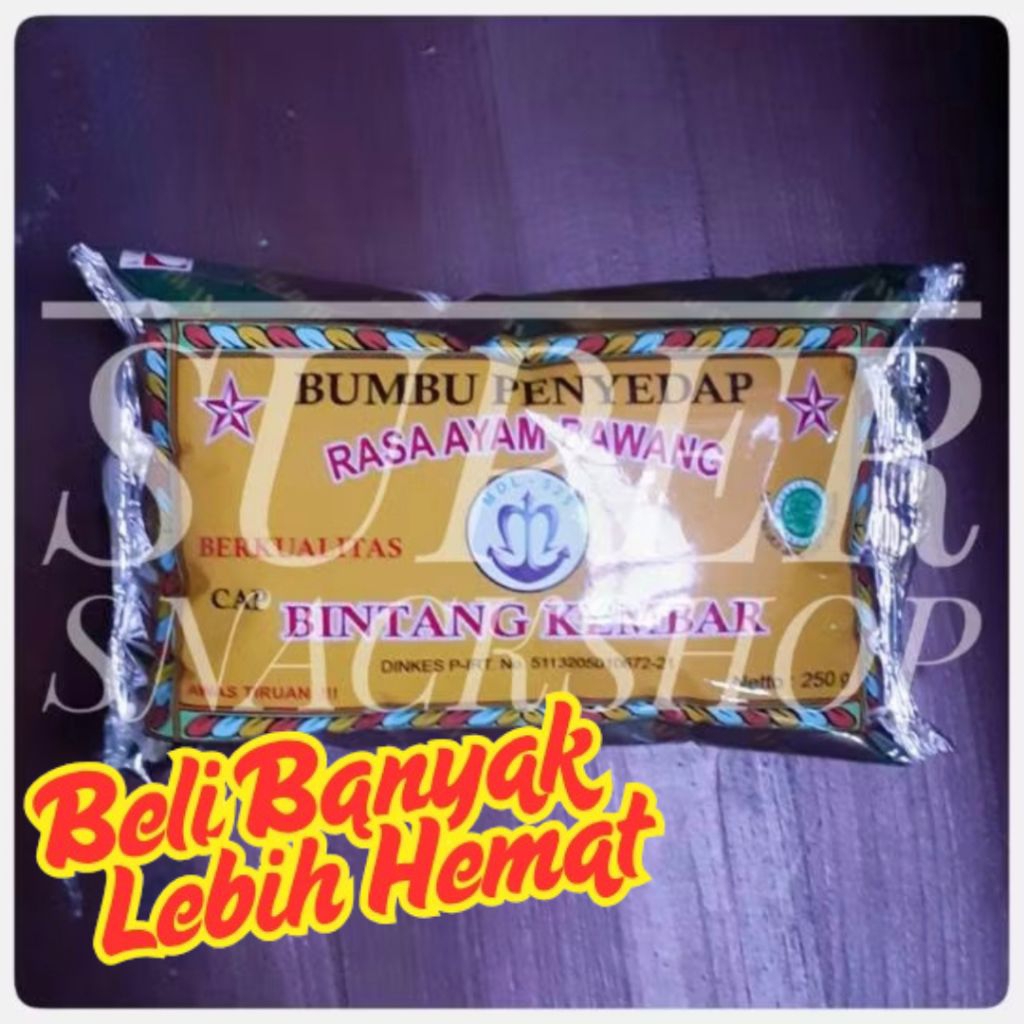 

BUMBU MASAK / BUMBU TABUR ATOM BINTANG / ATOM BINTANG KEMBAR / ATOOM TABUR BUBUK ANEKA RASA 250 GR