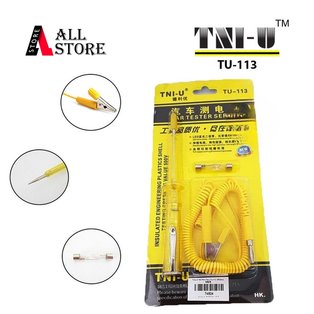 TNI-U TU-113 TESTPEN CAR TEST PENCIL - OBENG TESTPEN TNI-U Original - 74604