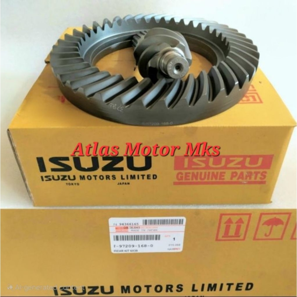 [1SET] GEAR SET 6x39 / 6x41 ISUZU NKR71 / NKR 71 / NKR-71 - ORIGINAL ISUZU [6x39] / [6x41]