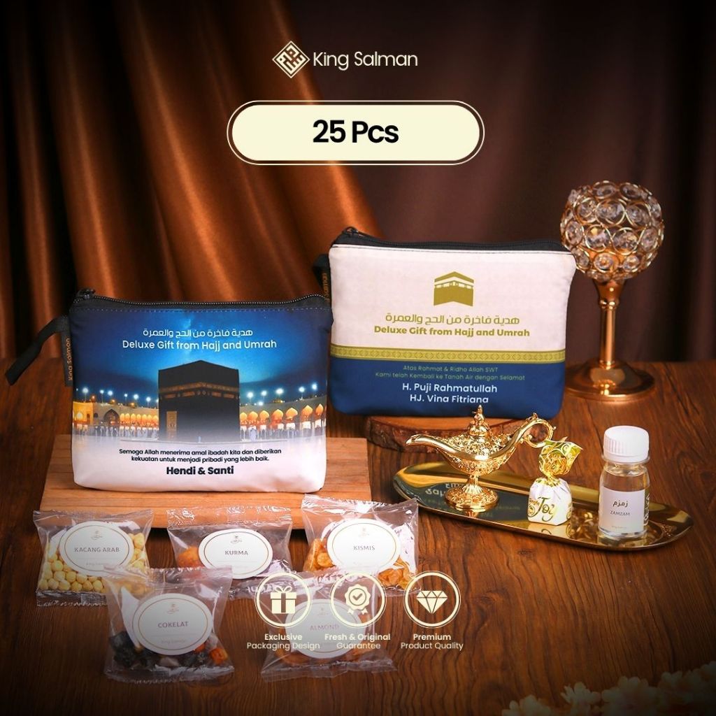 

King Salman - Oleh-Oleh Haji & Umroh MARWAH 25 Pcs – Custom Pouch