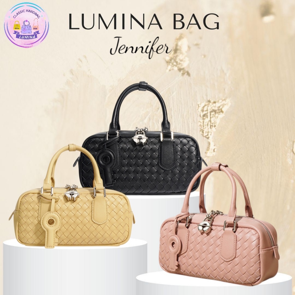 LUMINA - JENNIFER BAG - 3 Variasi Warna Noir, Pink, & Mustard Tas Slempang Wanita Vasion Tas Sling B