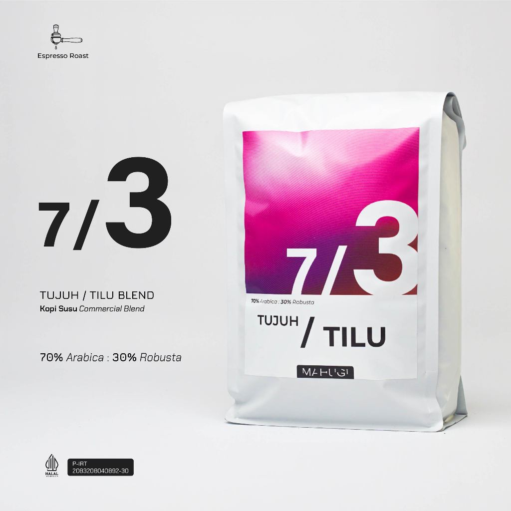 

Mahugi Coffee Tujuh Tilu 70 30 Espresso - Es Kopi Susu Blend - Biji Kopi Arabika Robusta