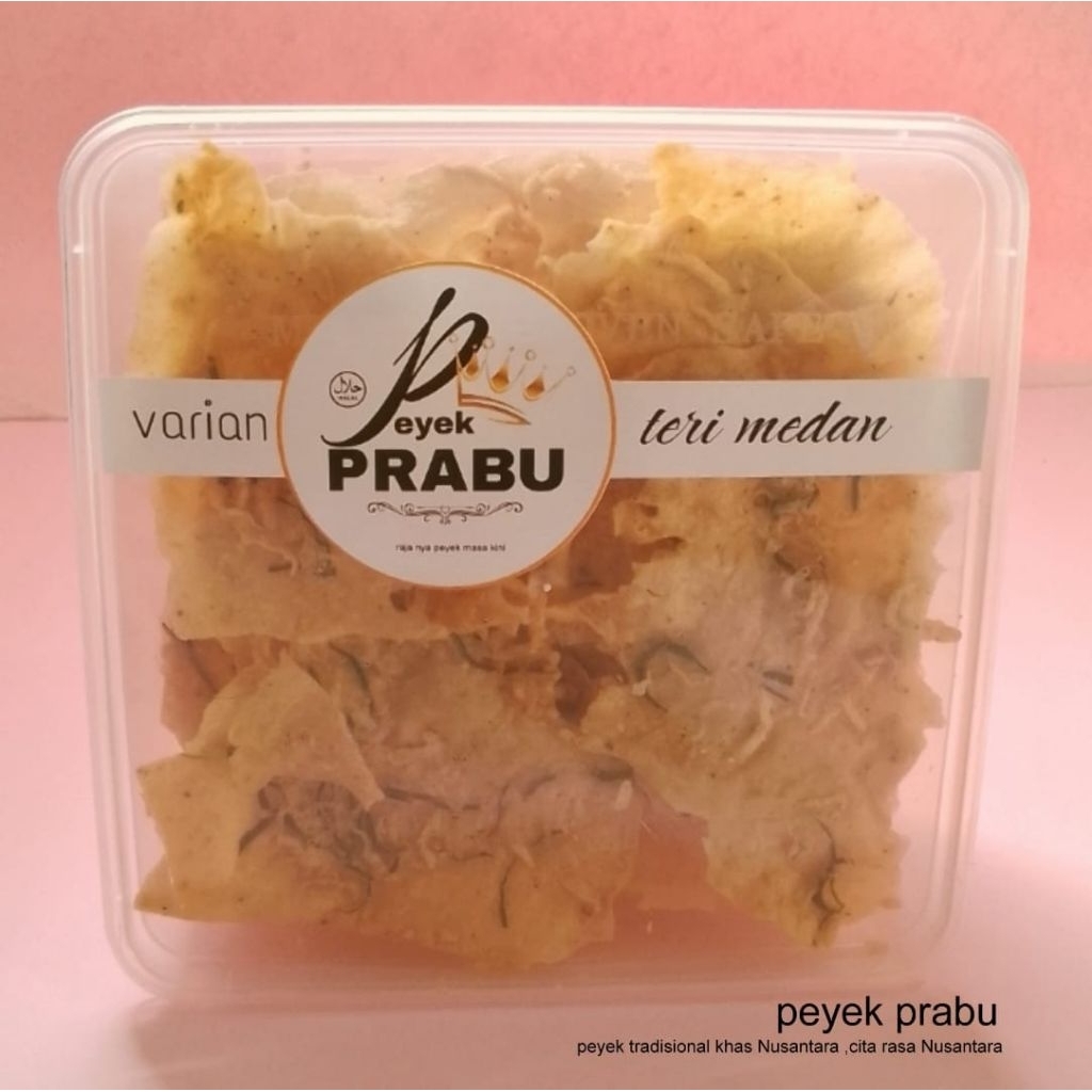 

peyek teri Medan /peyek kacang /peyek rebon/peyek kacang ijo peyek prabu kotak thinkwall 1500ml