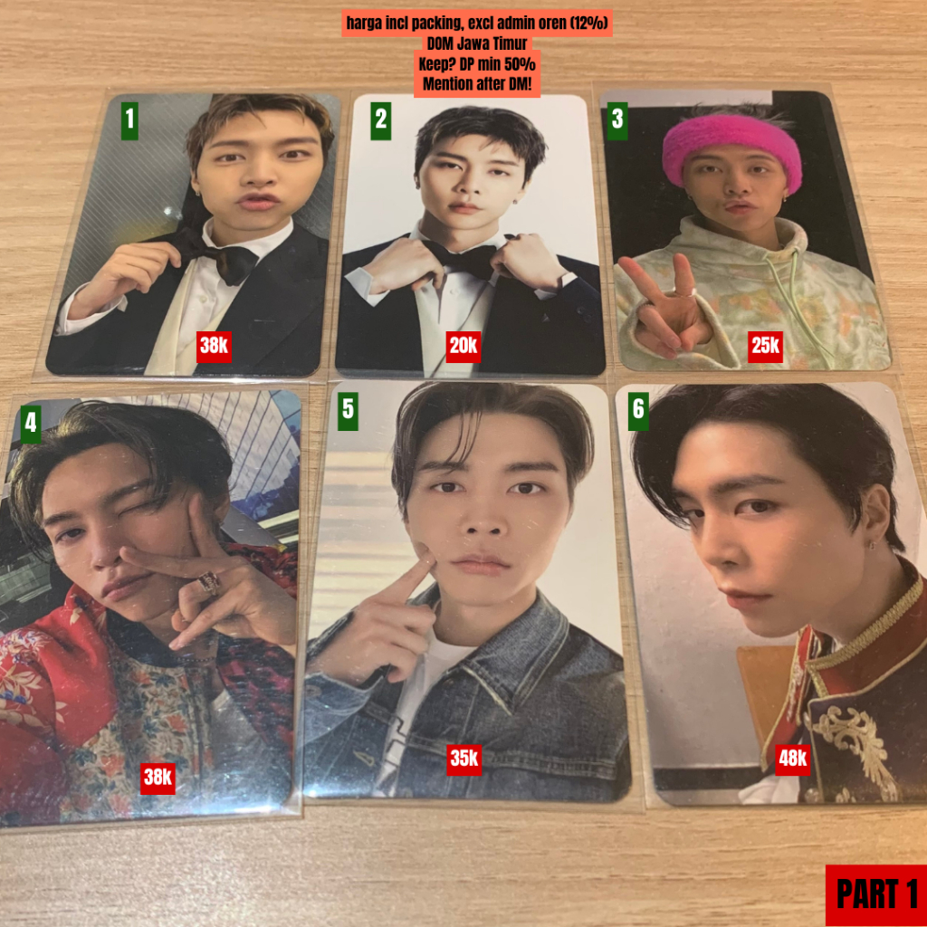 

[CLEARANCE SALE] Photocard PC aab JOHNNY SUH NCT 127 - PART 1 (WALK, GOLDEN AGE, AY-YO, NCT HOME, 2BADDIES, NCT CCOMAZ, FACT CHECK)