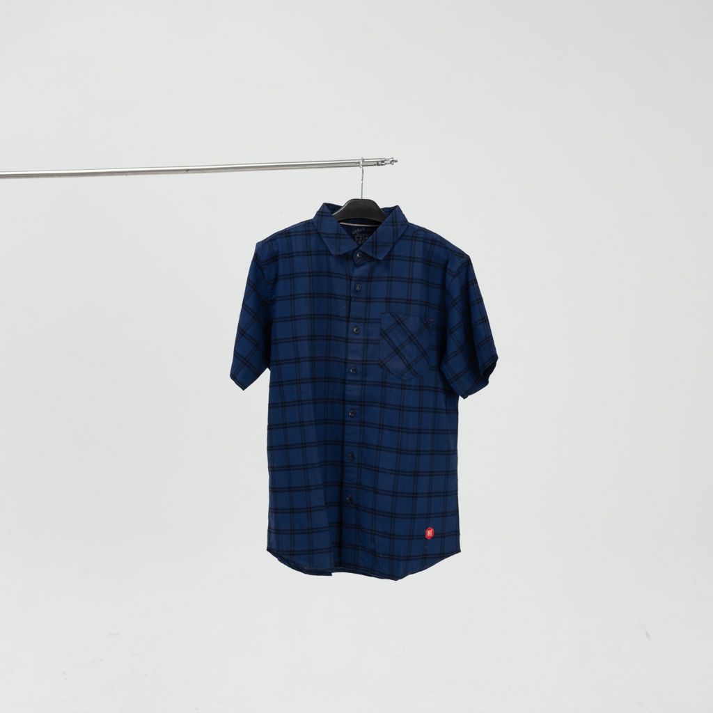 Kemeja Oxygen Denim Original Murah Berkualitas - Motif Garis & Kotak Lengan Pendek (4141)