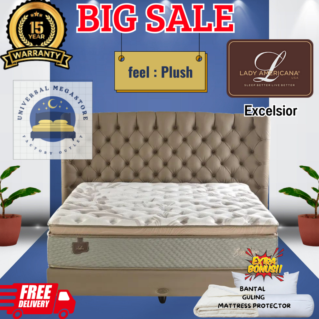 LADY AMERICANA Kasur Springbed NEW EXCELSIOR
