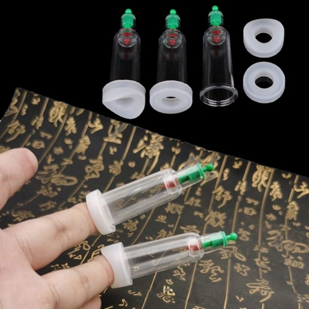 Kop Cup B07 Alat Terapi Bekam Sammora Kangzhu Universal Jari Dengan Cincin Karet Silicone Cupping Fi