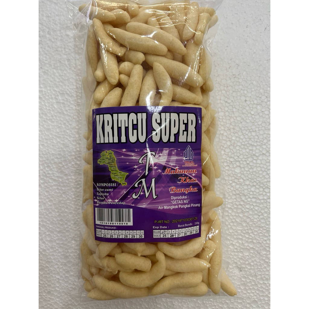 

kritcu krupuk telor cumi merk T M