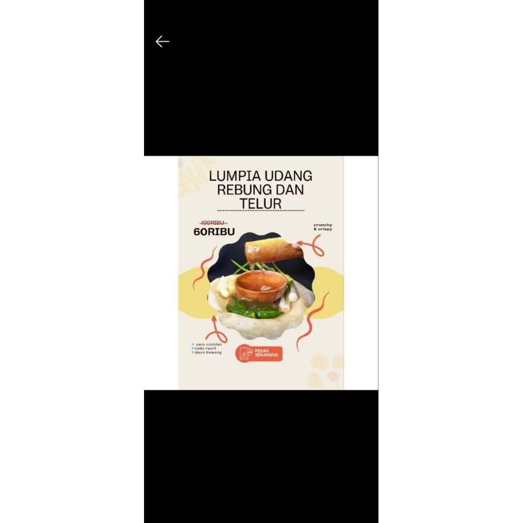 

Lumpia Semarang ORI rebung udang telur lumpia besek frozen semarang premium vacum