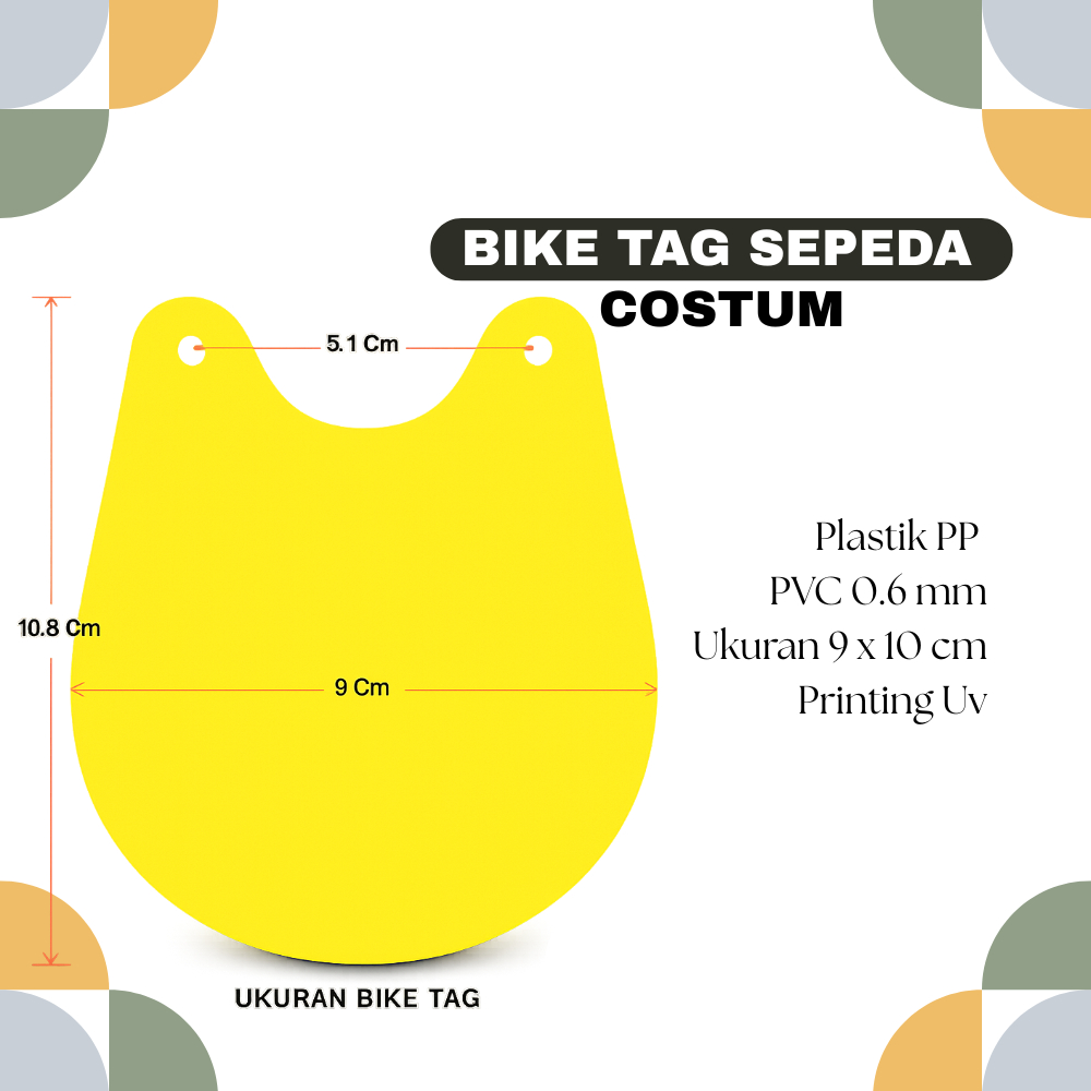 Bike Tag Sepeda Lucu - Pria Bike Bike - Gantungan Sadel Sepeda - Aksesoris Sepeda