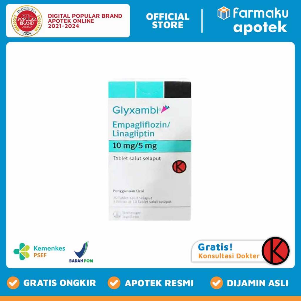 Glyxambi 10 mg/5 mg Blister 10 tablet salut selaput - BYM