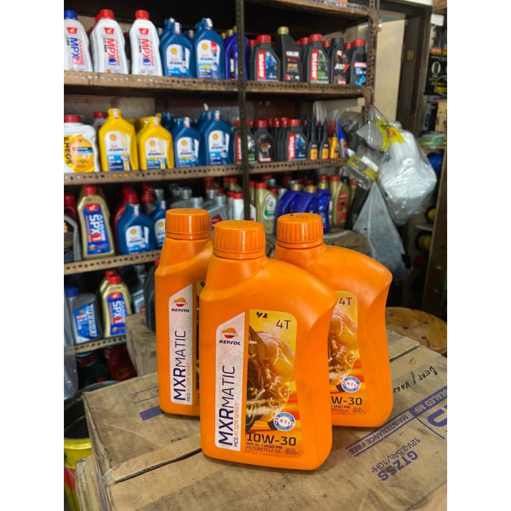 OLI MESIN REPSOL MXR MATIC 10W-30 ORIGINAL 4TAK REPSOL