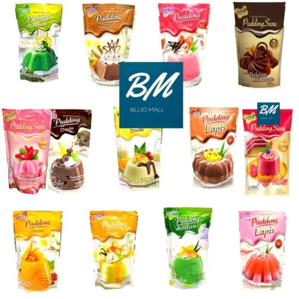 

NUTRIJELL Pudding Susu / Pudding Lapis / Pudding Santan VARIAN LENGKAP