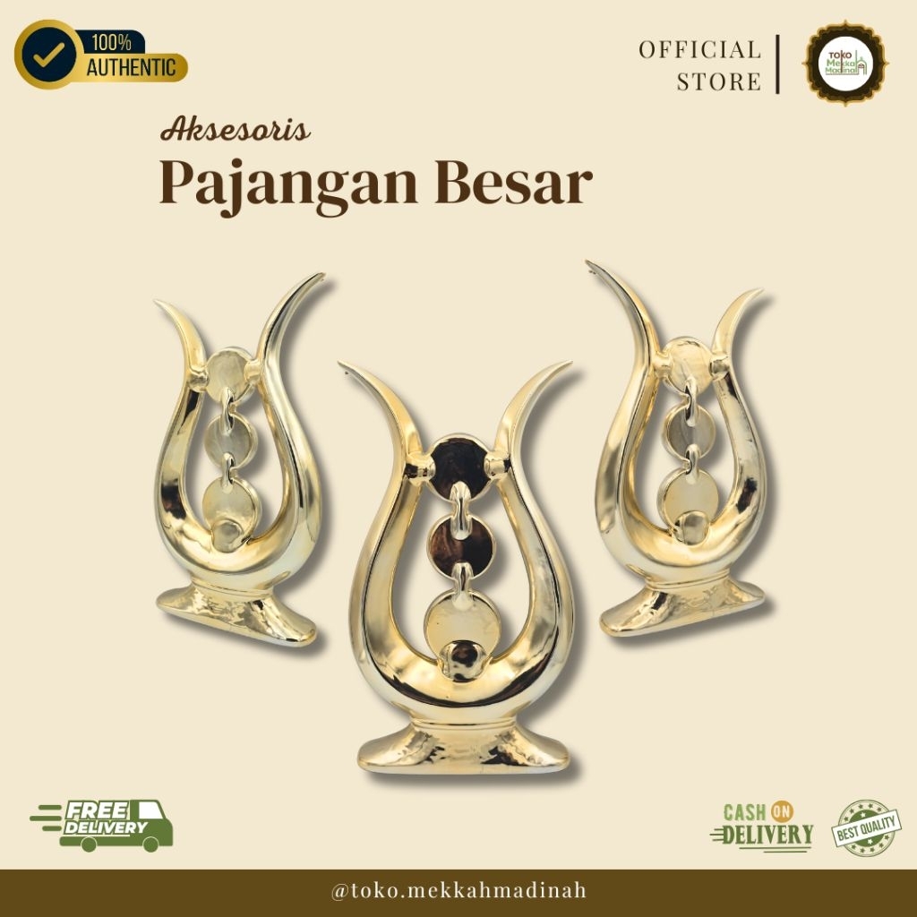 Pajangan Kaligrafi Besar  – Desain Mewah 3 Simbol Islami