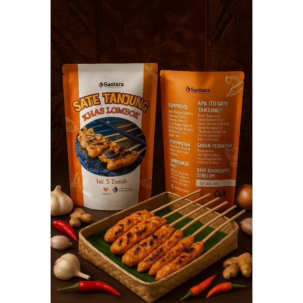 

[ISI 5 TUSUK] SANTARA (Sate Tanjung Khas Lombok)