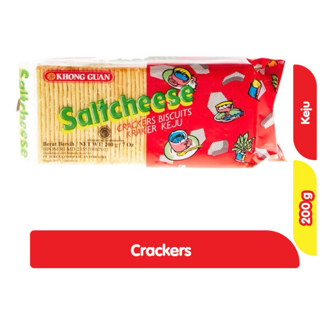 

KHONG GUAN SALTCHESEE CRACKERS 200 g