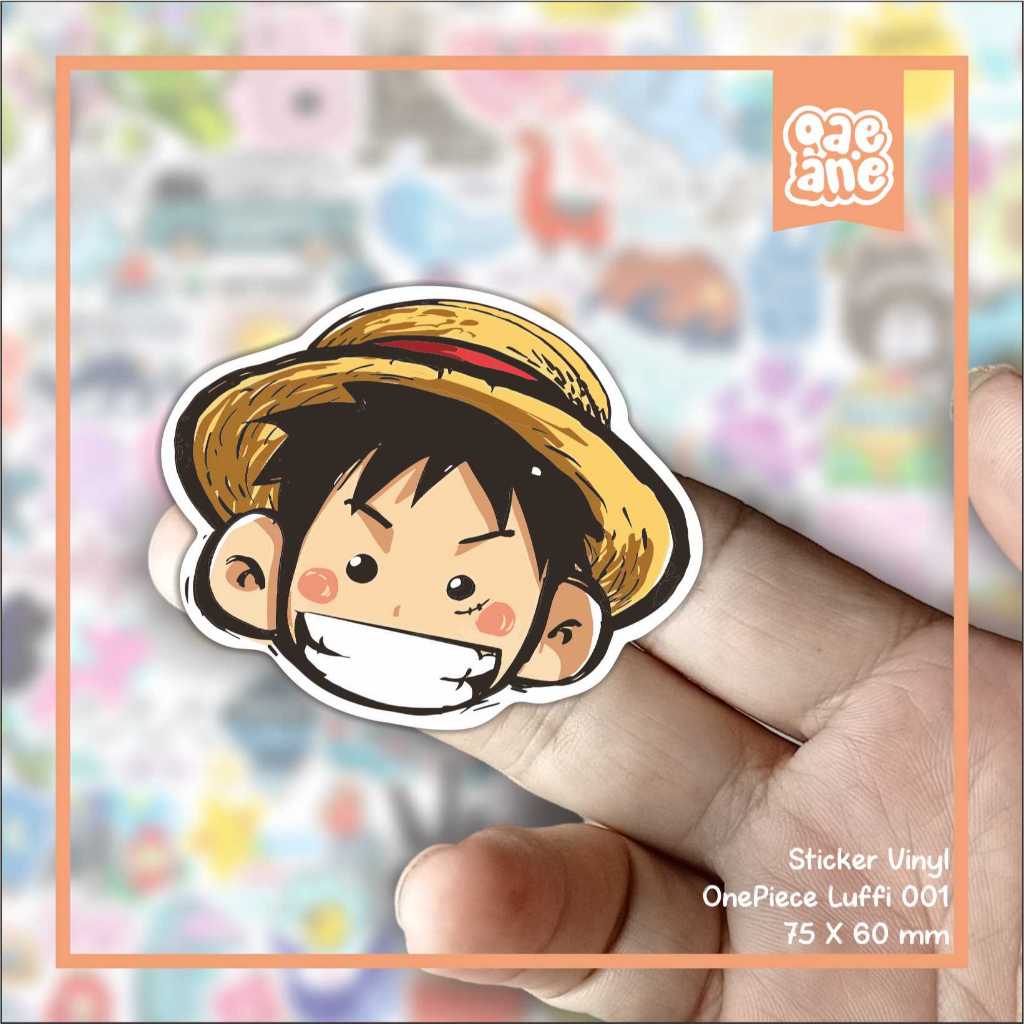 

Sticker Vinyl Waterproof OnePiece #01 ( luffi - Zoro - Sanji - Nam - Usopp ) Stiker Laptop Diary Notebook Journal Koper Tumbler