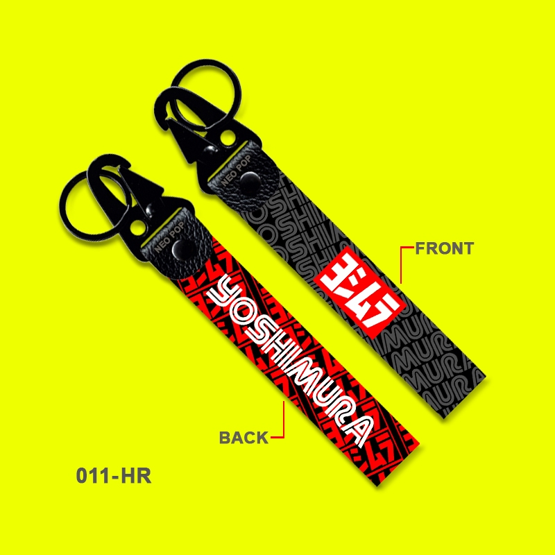 GANTUNGAN KUNCI PREMIUM YOSHIMURA KEYCHAIN SEPEDA MOTOR AKSESORIS LOGO MEREK KNALPOT RACING RACE SUN