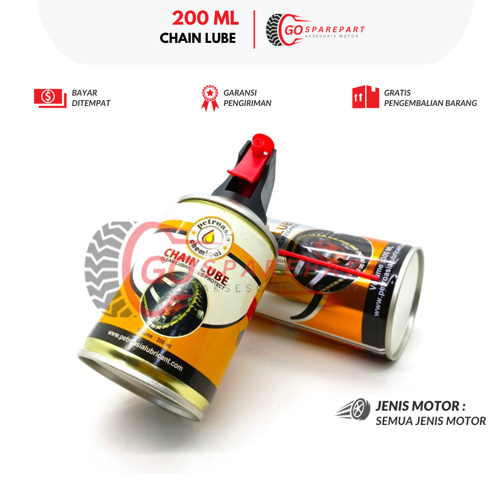 200 ML CHAIN LUBE HONDA BEAT / PELUMAS RANTAI MOTOR VARIO / MINYAK RANTAI MIO / CHAIN LUBE MOTOR JUP