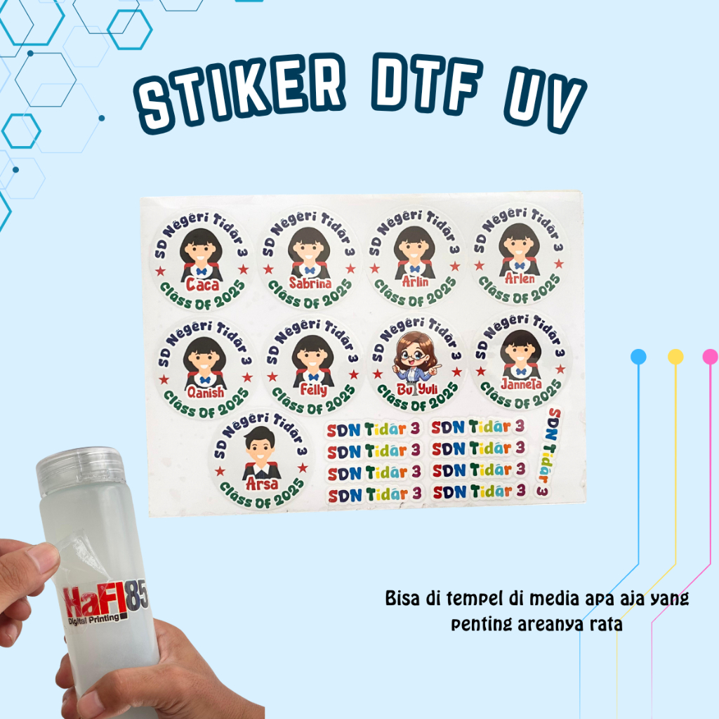 

Stiker DTF UV | stiker penanda peralatan dapur | stiker untuk piring