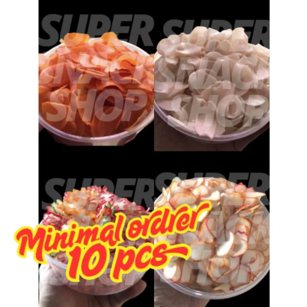 

KERUPUK SEBLAK MENTAH / KRUPUK KERING / KERIPIK KERUPUK BAWANG 250 GR (minimal 10 pcs)