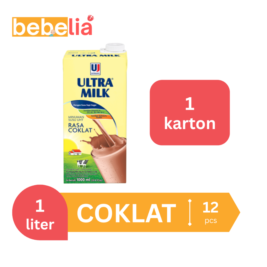 

Ultra Milk Susu UHT Coklat 1 liter 1 karton isi 12 pcs