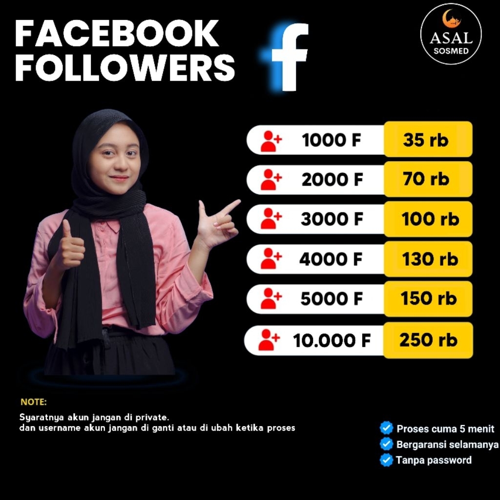 Followers Facebook Pro/Page
