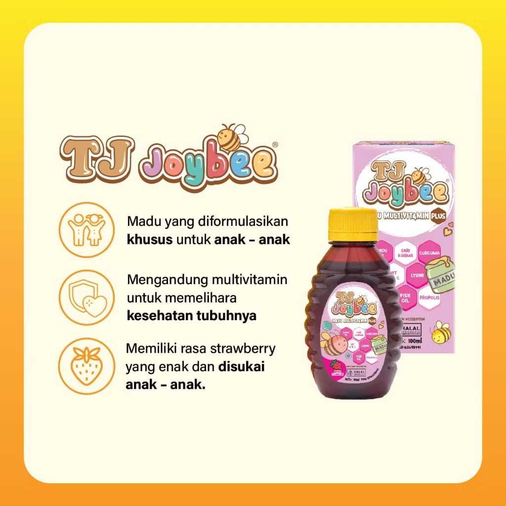 

Madu Tj Joybee Multivitamin 100ml / Madu Anak