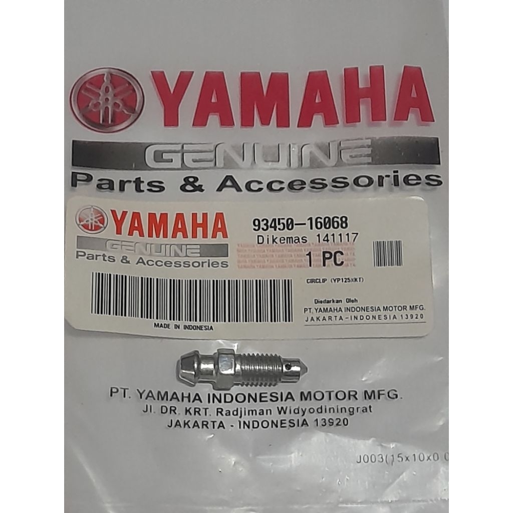 baut nepel angin kaliper pala babi depan motor all yamaha bebek vega jupiter z jupiter mx vega zr mx