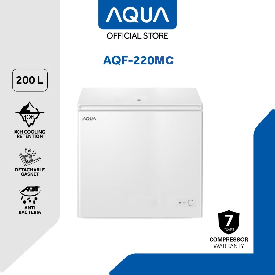 AQUA CHEST FREEZER AQF-220MC 200L FREEZERBOX AQF220MC