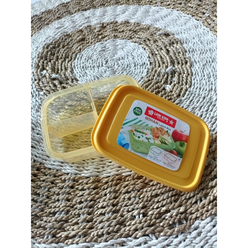 Lion star tempat makan sekat 3 Gohan 201 SB-67- tempat bekal- Lunch box lion star