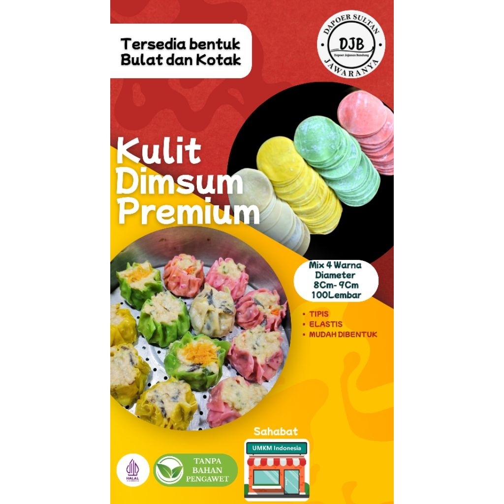 

[ JAWARANYA ] KULIT DIMSUM MIX 4 WARNA 8Cm dan 9Cm 100LEMBAR