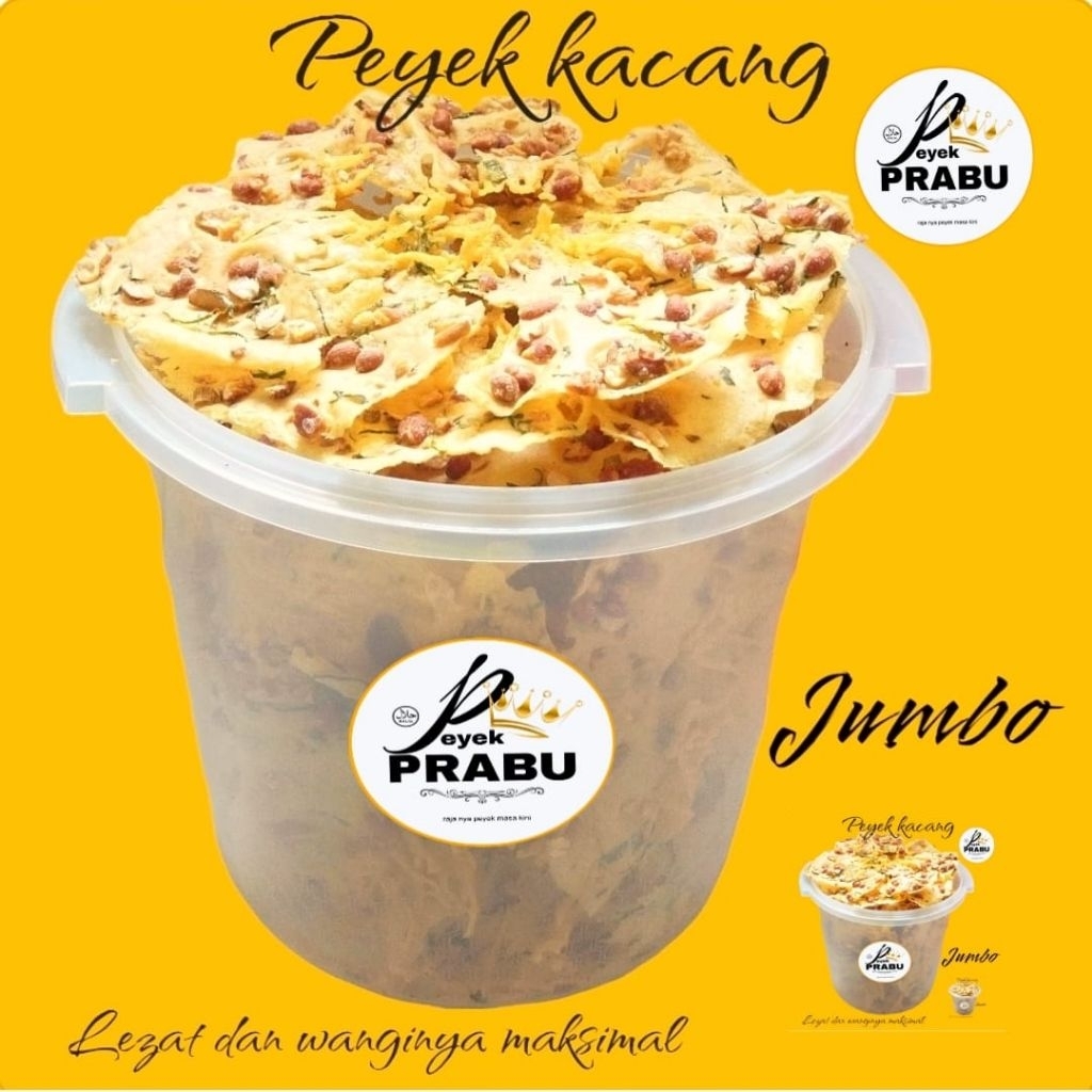 

peyek kacang tanah peyek prabu toples jumbo 5 liter
