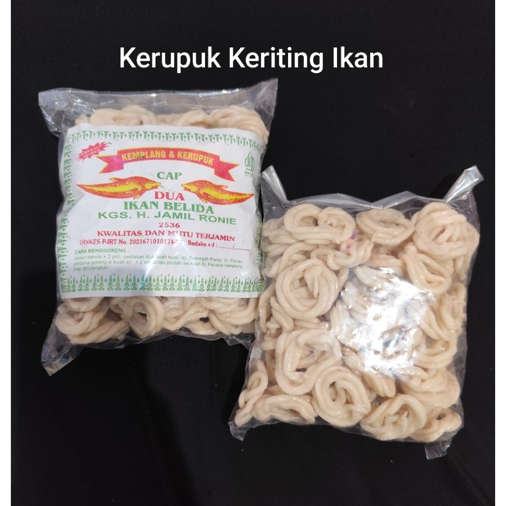 

kerupuk keriting ikan kakap palembang