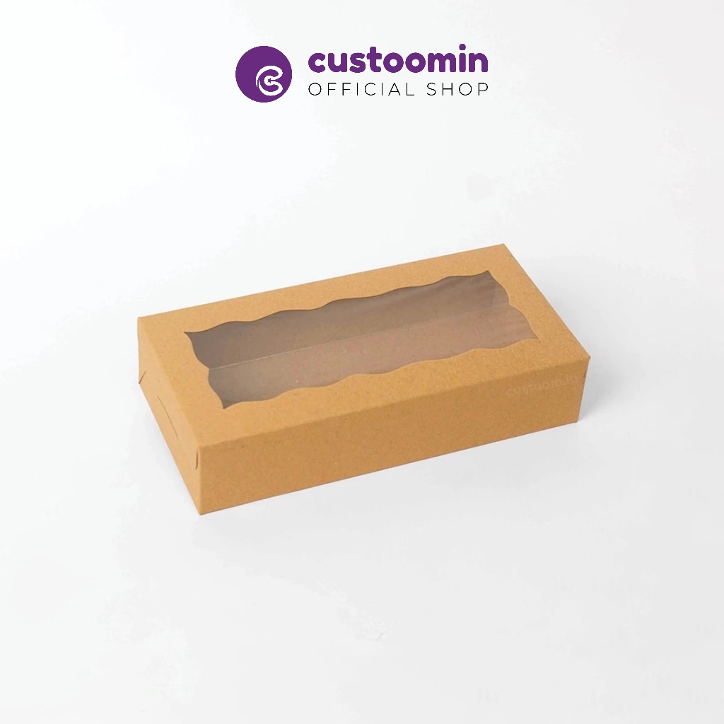 

2311 Kardus Brownies Window (Ukuran 23x11x5 cm) - Kotak Brownies - Kotak Kue | Custoom.in