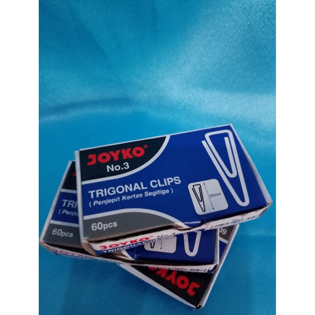 

Promo Cuci Gudang" Triagonal Paper klip Joyko 1box isi 60pcs