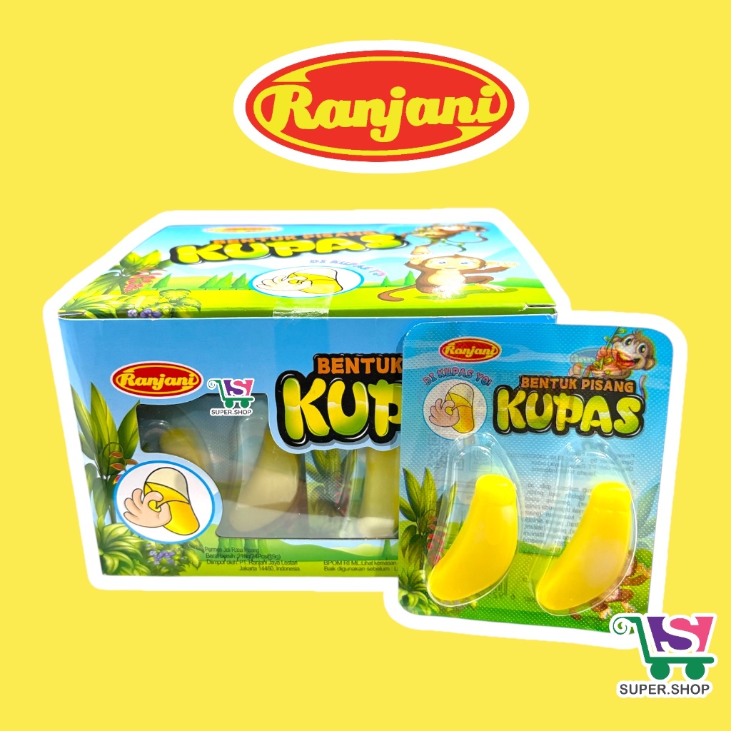 

Ranjani Permen Jelly Bentuk Pisang Kupas (isi 24 pcs)