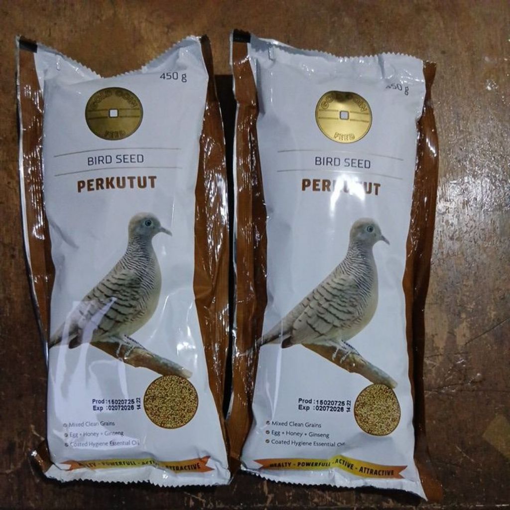 GOLDCOIN PERKUTUT. Pakan burung perkutut.