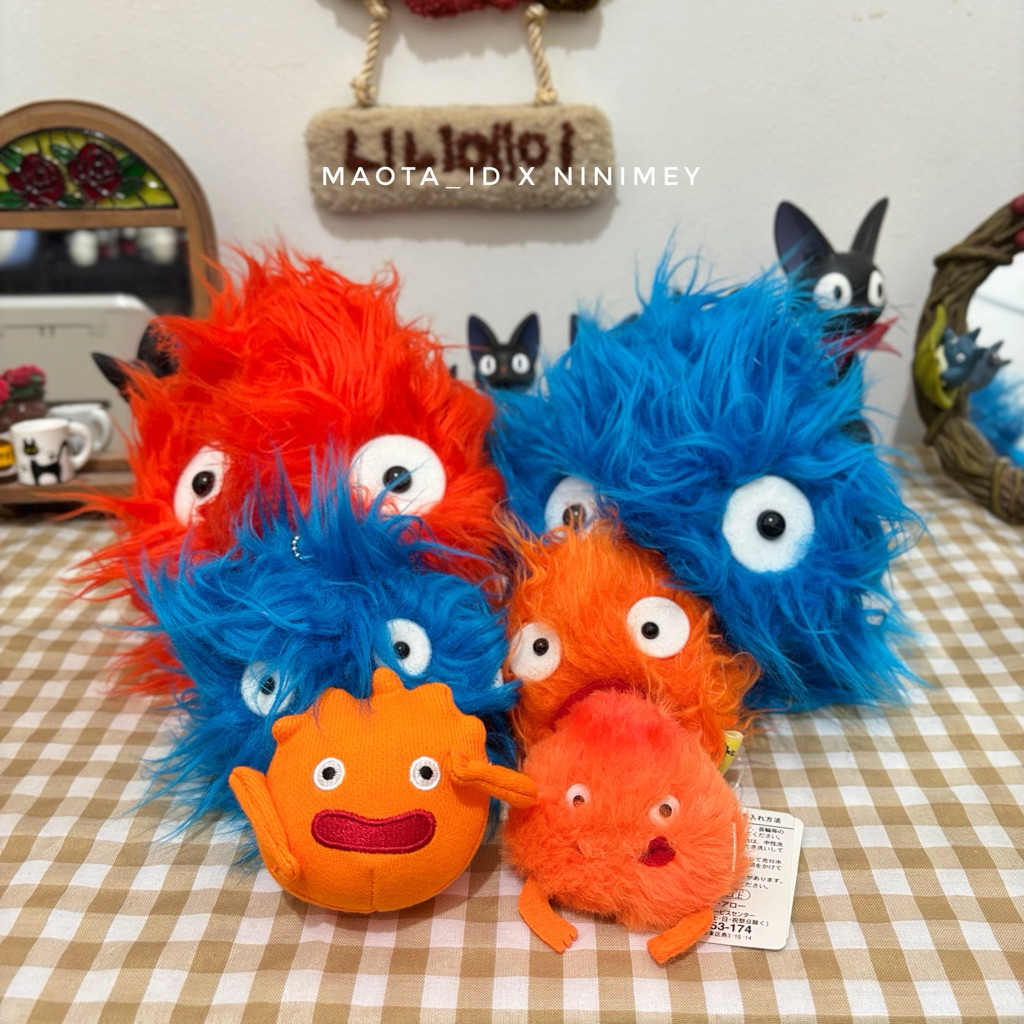 Calcifer Plush / Calcifer Keychain / Boneka Calcifer / Ganci Calcifer / Gantungan Howl Moving Castle