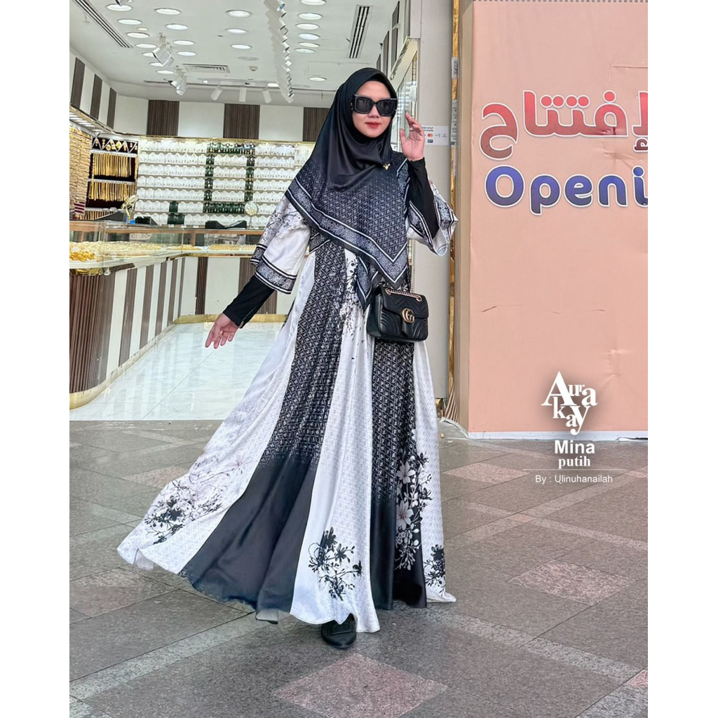 Gamis Syar’i set Mina Mekkah Madinah 2025 by Aurakay Syar’i