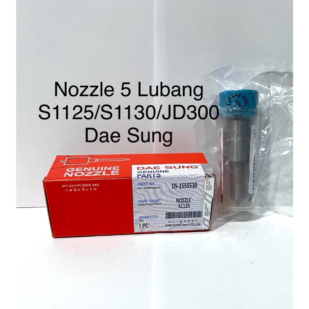 Nozzle 5 Lubang S1125 DaeSung S1130 JD300 Spuyer Piece Nosel Diesel 28HP 30HP 33HP