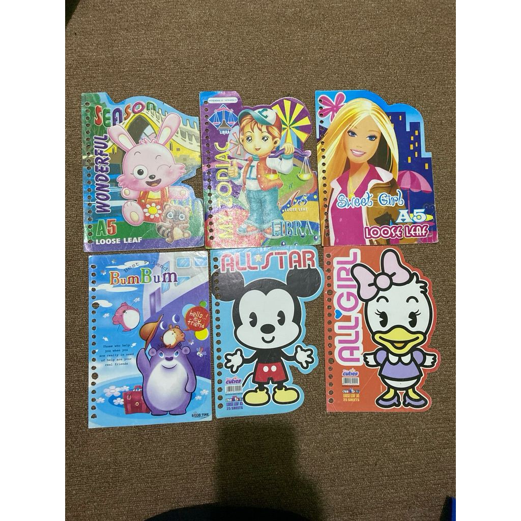 

Cover loose leaf/sampul isi binder karakter